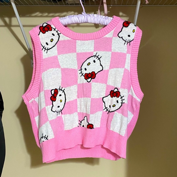 Sanrio Sweaters Hello Kitty Sweater Vest Poshmark